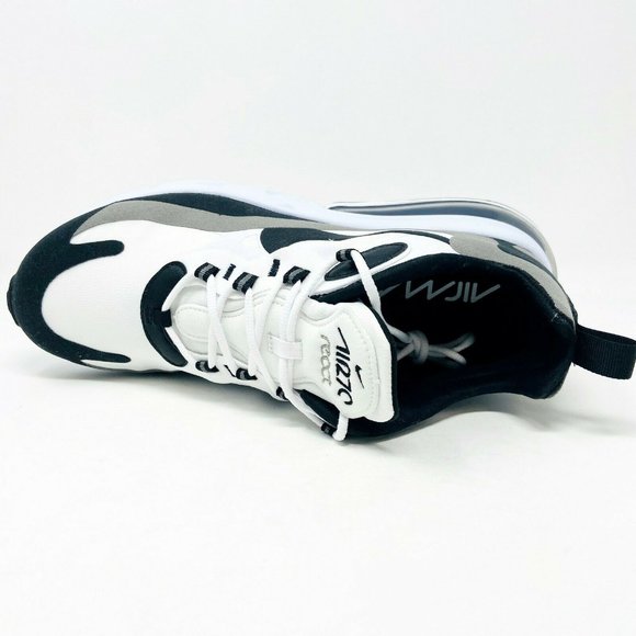 Nike Air Max 270 React White Black Pewter Mens - Picture 4 of 6